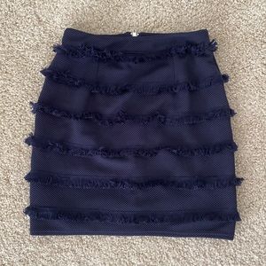 Romeo & Juliet Couture tiered navy skirt. Size Small. Good condition.